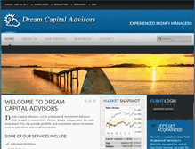 Tablet Screenshot of dreamcapitaladvisors.com